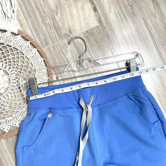 NEW FIGS High Waisted Zamora Jogger Scrub Pants Size XSP Petite blue - Picture 7 of 8